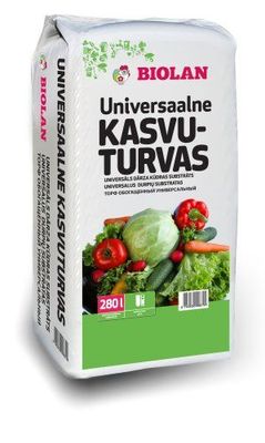Biolan Universāls dārza kūdras substrāts, 280L