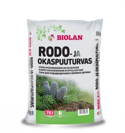 Biolan Augsne rododendriem un skujeņiem, 75L Biolan Augsne rododendriem un skujeņiem, 75L