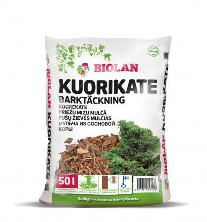 Biolan Priežu mizu mulča, 50L Biolan Priežu mizu mulča, 50L