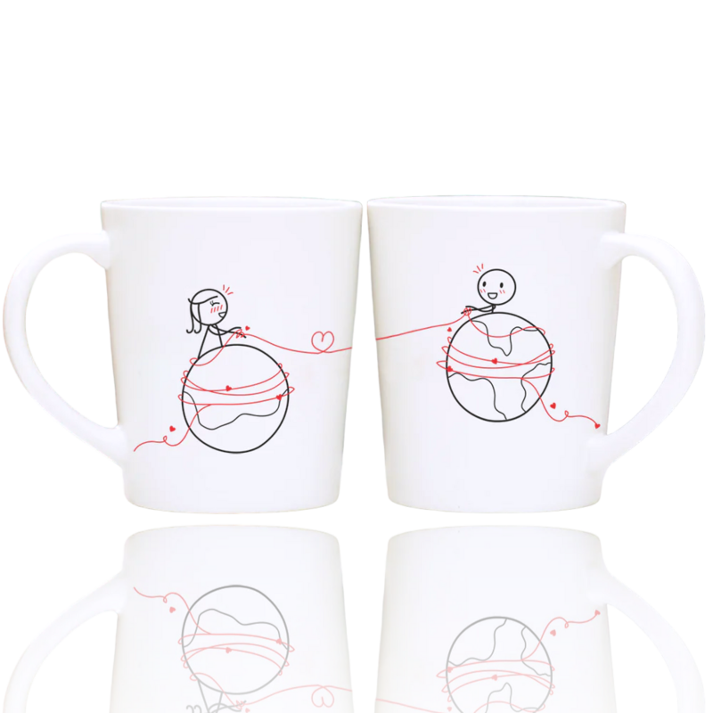 Juego Tazas EL HILO ROJO