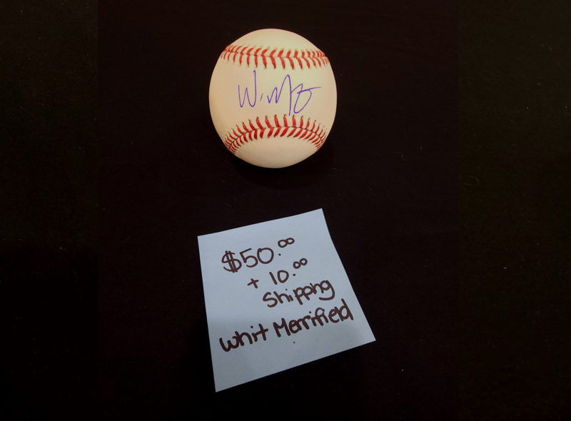 " Whit Merrifield " Signed Baseball