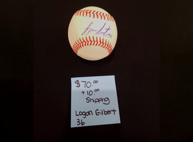 " Logan Gilbert " #36 Signed Baseball