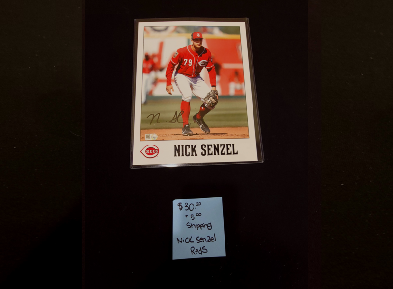 " Nick Senzel " REDS Signed Memorabilia Card