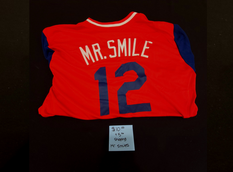 Mr. Smile #12 Baseball Jersey