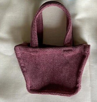 Tragetasche Rose Ash. Rosenasche. (Für 40 cm Bären). Leinen, Baumwolle. Dekoartikel. Gebraucht