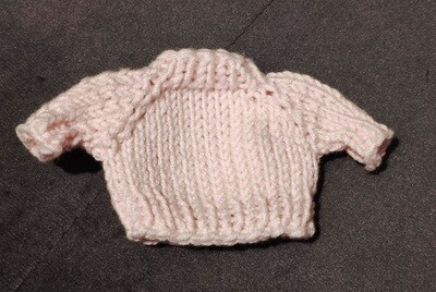 Mini Pullover Rosa für Philomena Kloss Baby. Strickpulli. Baumwolle. Dekoartikel