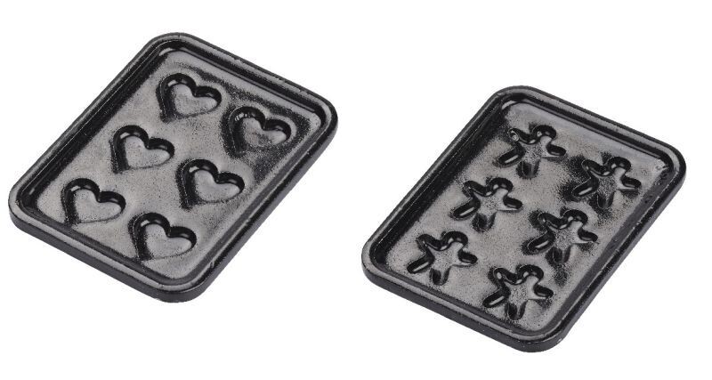 Miniatur Backform-Set, ca. 4 cm, 2 Stück. Wichteltür Zubehör. Dekoartikel