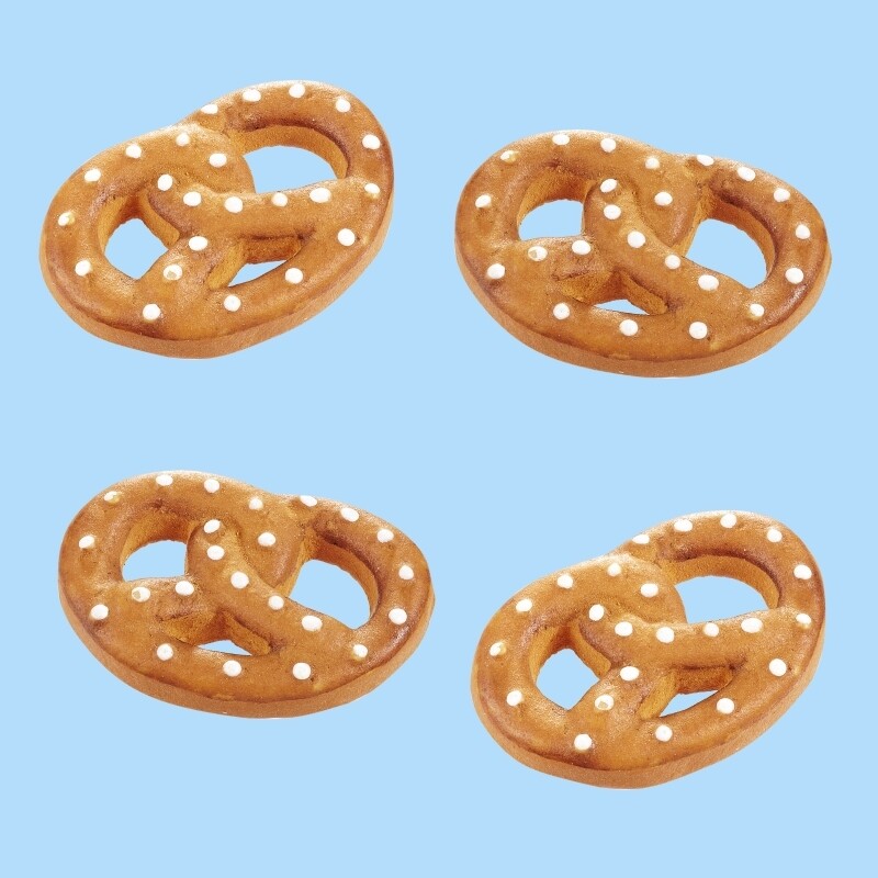 Miniatur Brezel ca. 2,5cm Wichteltüren Zubehör. Miniaturen. Dekoartikel