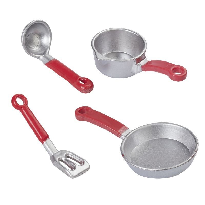 Miniatur Küchen-Set 3-5cm. Miniatur Topf und Pfanne - Wichteltür Zubehör. Dekoartikel