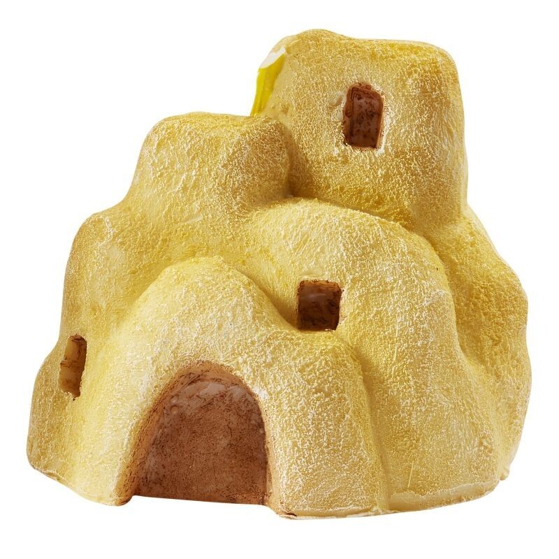 Miniatur Sandburg 5,5x4,5x5,5cm - Wichteltür Zubehör. Dekoartikel