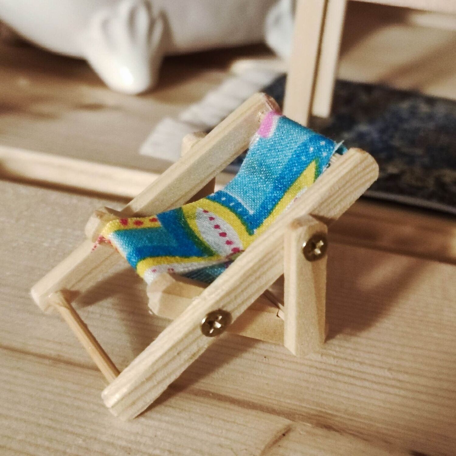 Mini Liegestuhl Blau