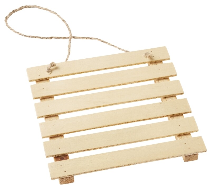 Holz-Palette natur, ca. 12cm - Wichteltür Zubehör. Dekoartikel