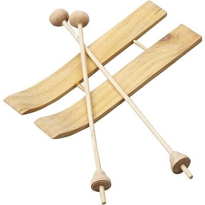 Mini Ski mit Stoecken