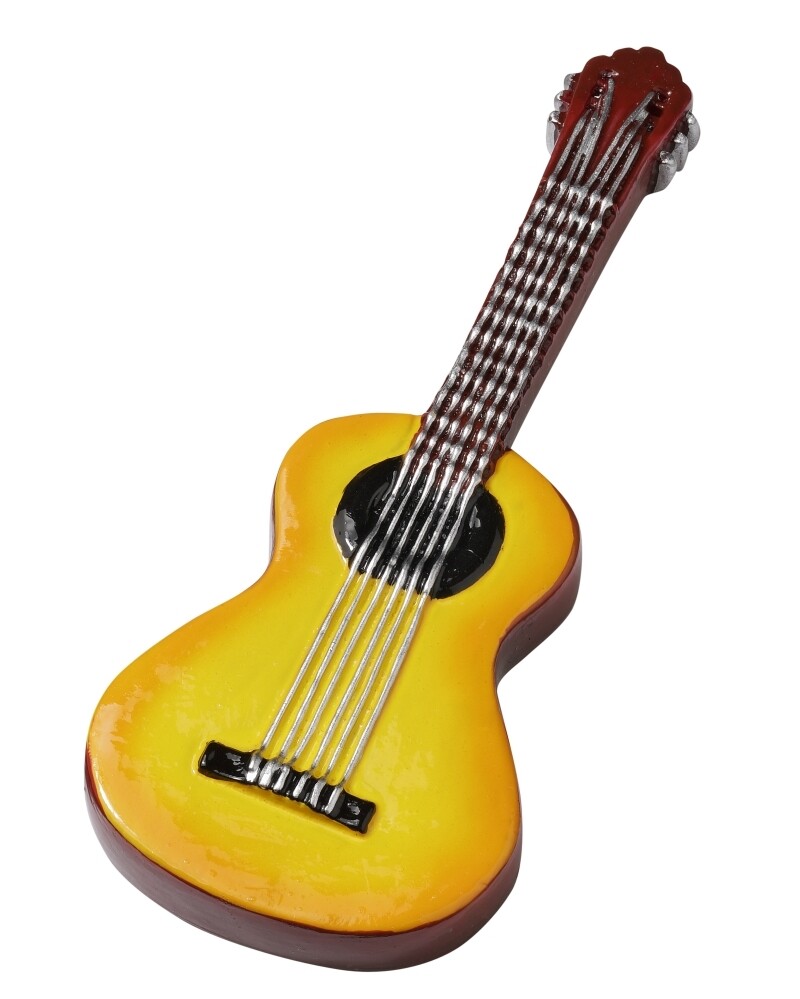 Miniatur Gitarre 9,5cm. Wichteltür Zubehör. Dekoartikel