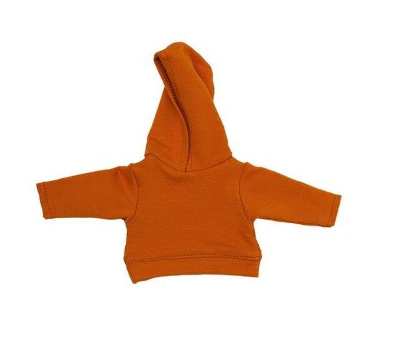 Classic Hoodie - Orange. Kapuzenpullover.  Für 23 cm Bären. Gebraucht