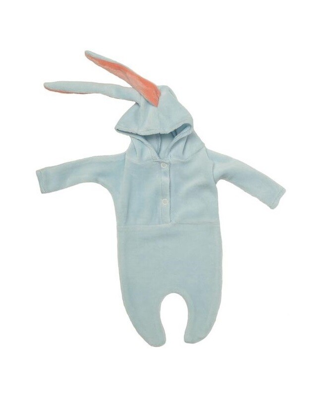 Hasenanzug. Kigurumi-Kaninchen (groß).  Blau - Für 40 cm Bären. Dekoartikel. Gebraucht