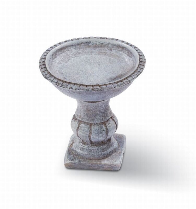 Miniatur Brunnen 5 x 4,7 cm. Vogeltränke. Wichteltür Zubehör. Miniatur Garten. Dekoartikel
