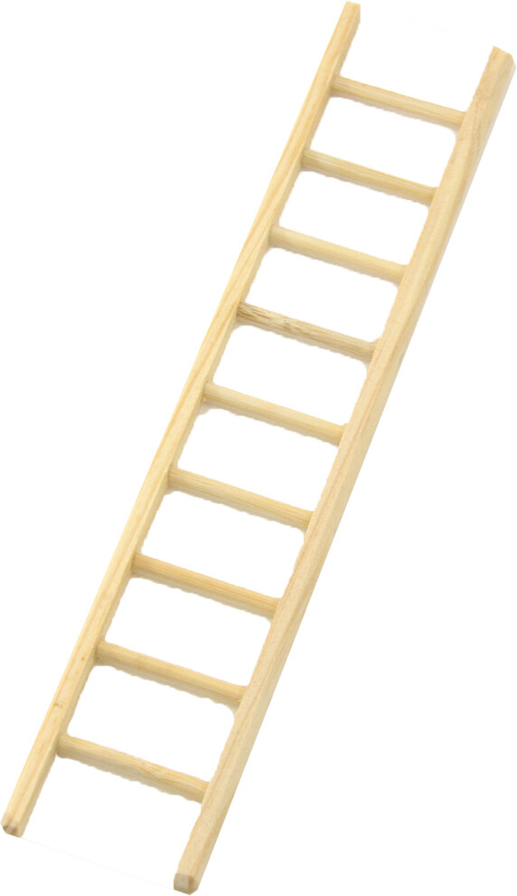 Miniatur Leiter lang 20 cm. Wichteltür Zubehör. Weihnachtskrippe. Dekoartikel