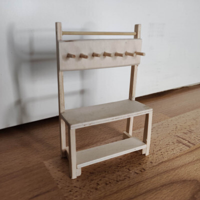 Miniatur Marktstand groß aus Holz - Wichteltür Zubehör. Weihnachtskrippe. Dekoartikel