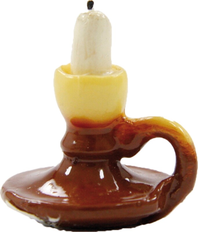 Miniatur Kerzenhalter. Wichteltür Zubehör. Krippenzubehör. Dekoartikel