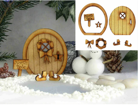 Miniatur Wichteltür Set. 3 D. Dekoartikel
