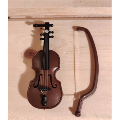 Miniatur Geige 8 cm mit Bogen. Violine. Wichteltür Zubehör. Dekoartikel. Dekoartikel