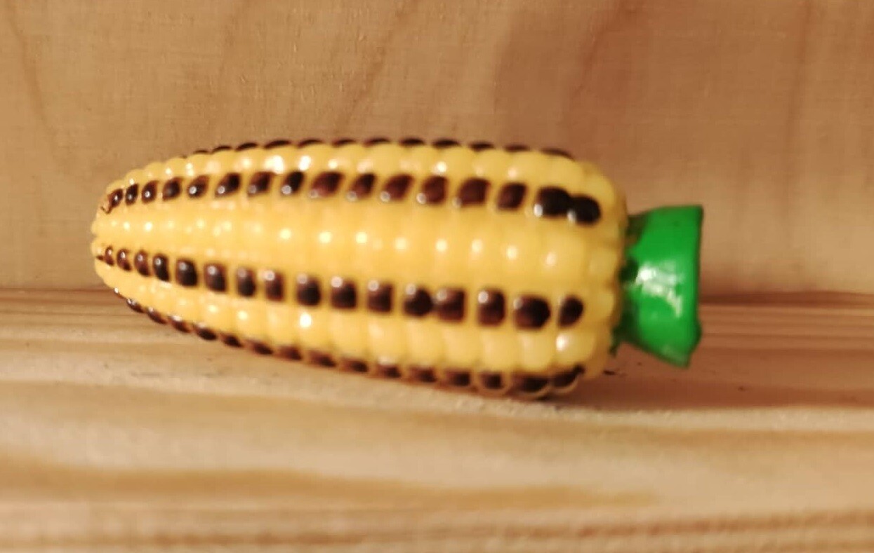 Miniatur Maiskolben, 4,5 cm - Wichteltür Zubehör. Dekoartikel