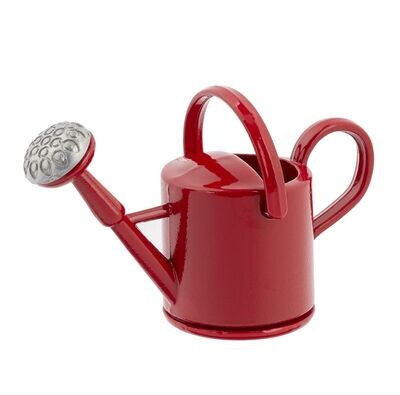 Miniatur Gießkanne metall rot, 4 cm Miniatur Gießkanne metall rot, 4 cm