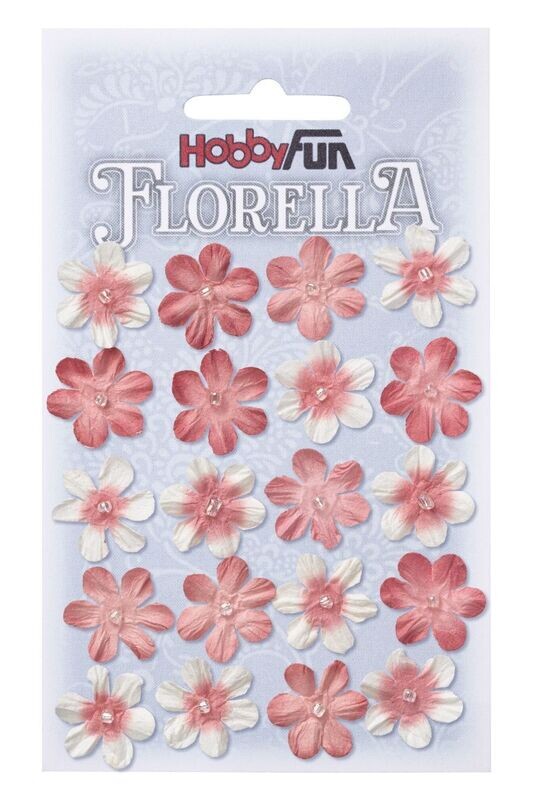 FLORELLA-Blüten hortensie, 2cm. Wichteltürzubehör. Bastelzubehör. Dekoartikel