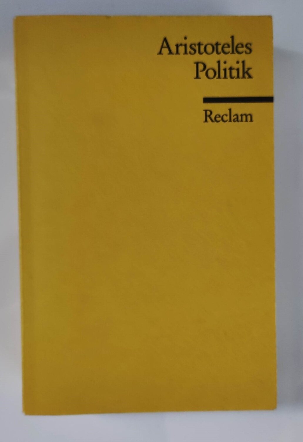 Aristoteles - Politik. Schriften zur Staatstheorie. Reclams Universal-Bibliothek (antiquarisch)