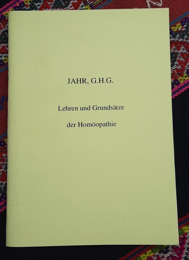 Lehren und Grundsätze der Homöopathie - Jahr G.H.G.