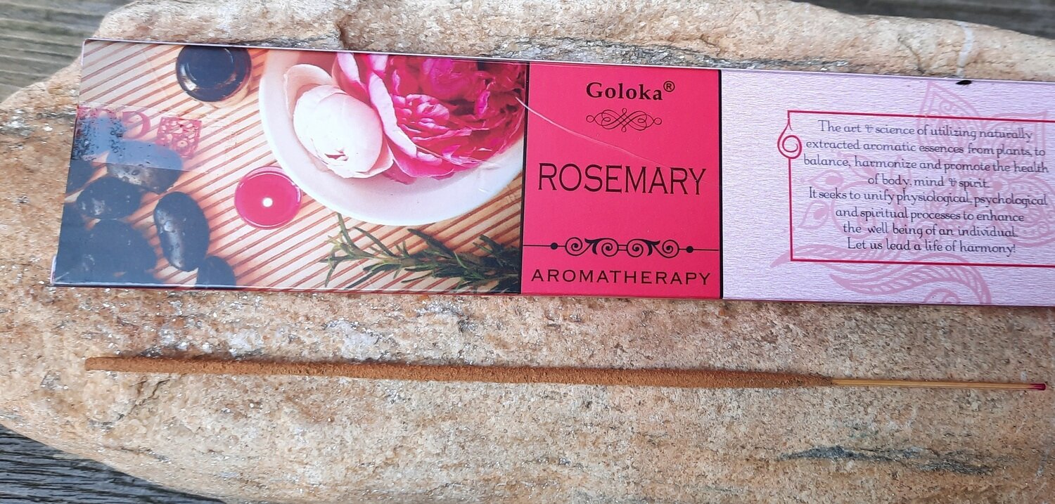 Goloka Aromatherapy Rosemary - Rosmarin Masala Räucherstäbchen 15 g