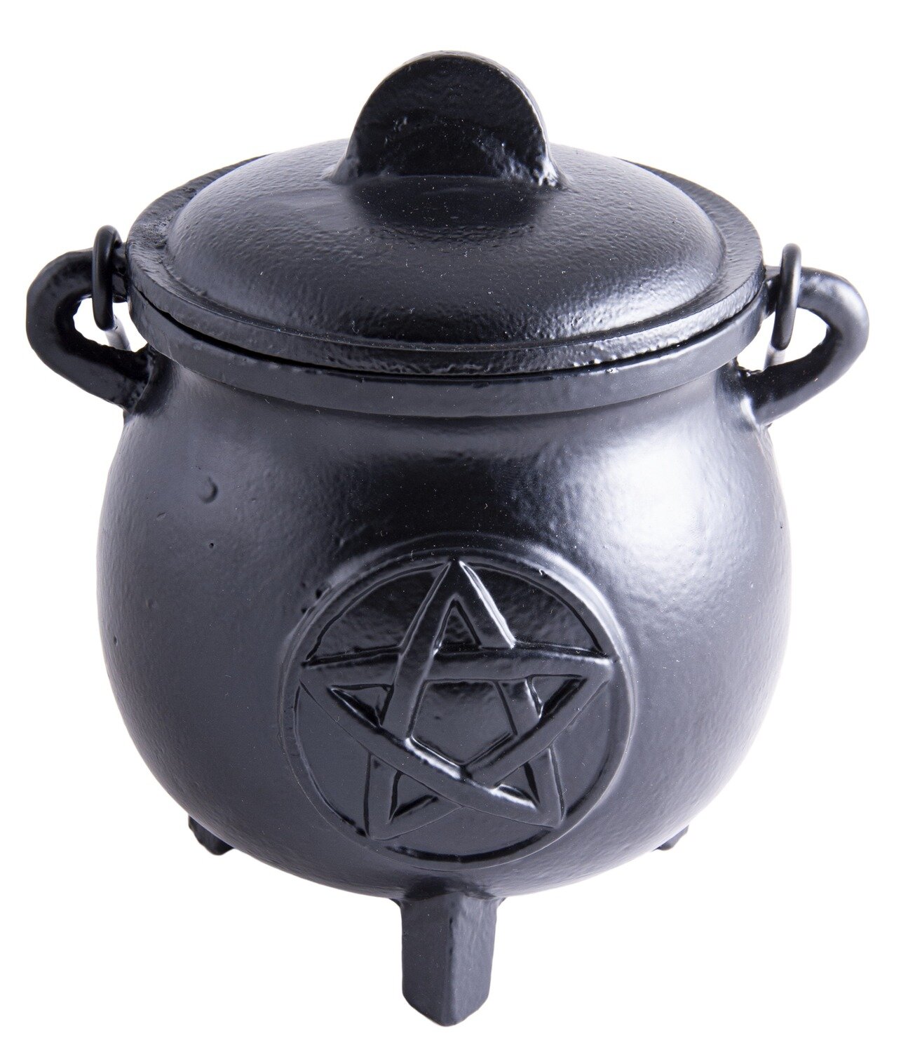 Hexenkesselchen Pentagramm Gusseisen mit Henkel