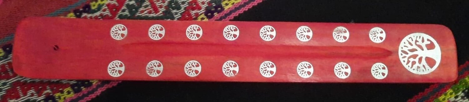 Räucherstäbchenhalter Baum des Lebens Rot Räucherstäbchenhalter Baum des Lebens Rot