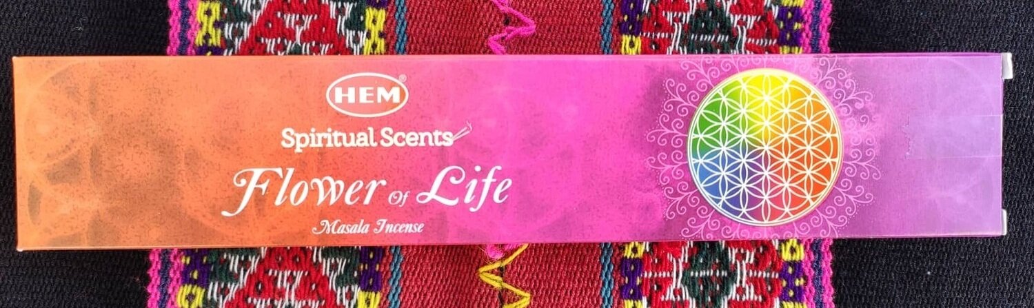 HEM Flowers of Life Räucherstäbchen. Blume des Lebens 15 g