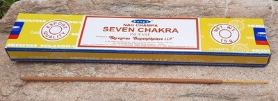 Satya Nag Champa Seven Chakra Räucherstäbchen 15 g