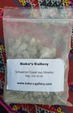 Schwarzer Copal aus Mexiko 50 g Schwarzer Copal aus Mexiko 50 g