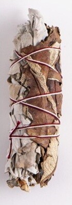 Weißer Salbei/ Yerba Santa Mini Kräuterbündel ca. 30 g Weißer Salbei/ Yerba Santa Mini Kräuterbündel ca. 30 g