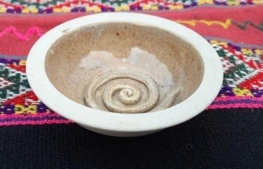Räucherschale Spirale –dunkel