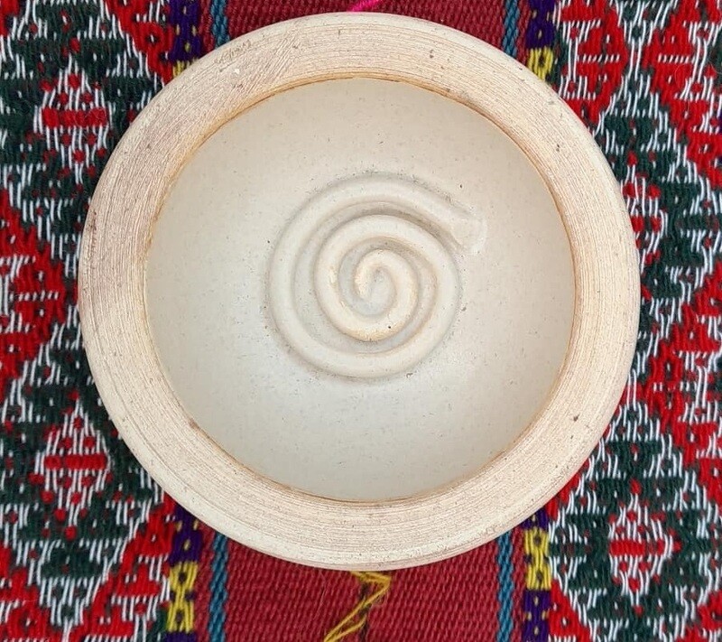 Räucherschale Spirale – hell