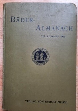 Bäder-Almanach 1925