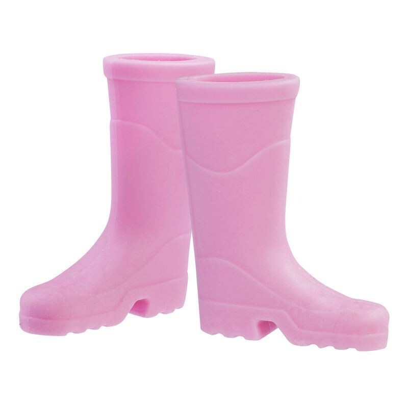 Miniatur Gummistiefel schwarz - Wichteltür Zubehör. Dekoartikel