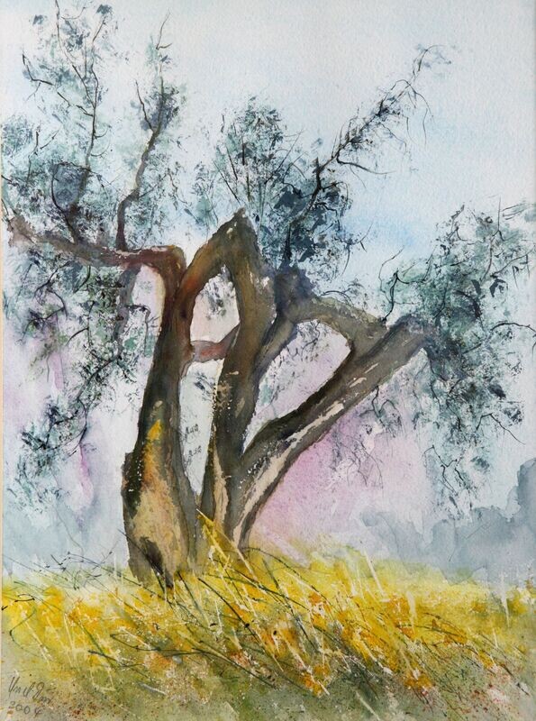 Verzweigt . Original Aquarell von Ursel Dörr Verzweigt . Original Aquarell von Ursel Dörr