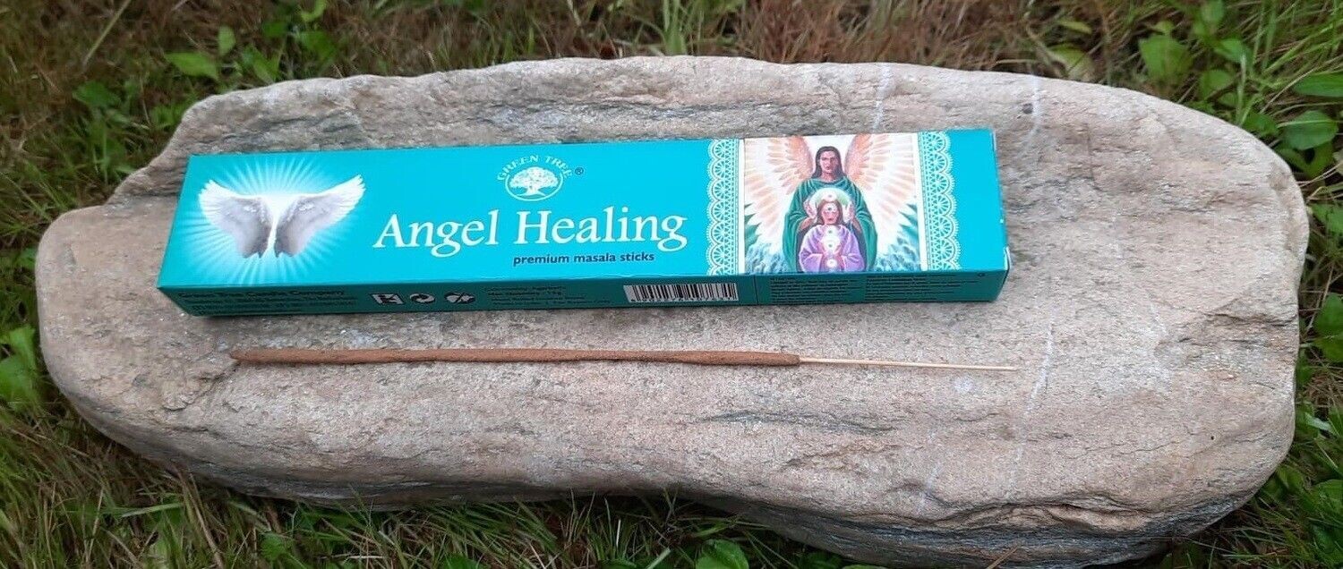 Green Tree Angel Healing Natural Masala Räucherstäbchen 15 g