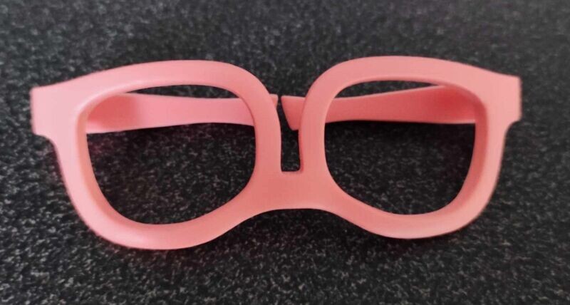 Brille Pink. Für Bären 40 cm. Plastik, Metall. Dekoartikel. Gebraucht