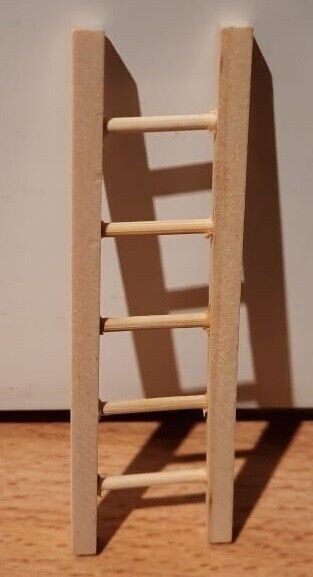 Miniatur Leiter. Holz. Wichteltür Zubehör. Miniaturen. Dekoartikel