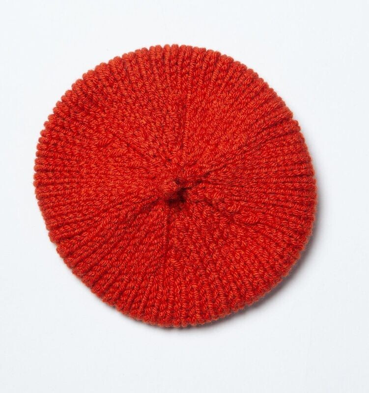 Baskenmütze Rot. Wolle. Für 40 cm Bären. Dekoartikel. Gebraucht