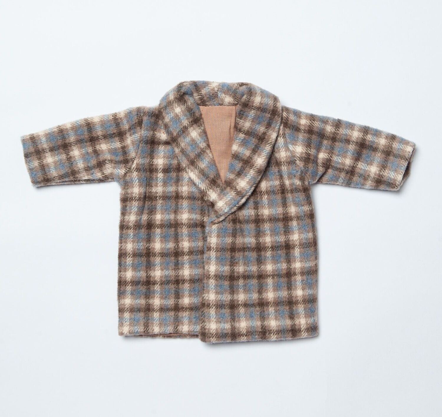 Jacke - Mantel Blau-Braun kariert Jacke - Mantel Blau-Braun kariert