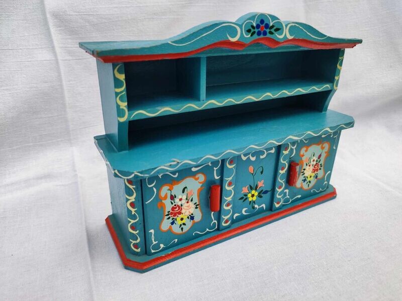 Vintage Puppenstuben Schrank bemalt. Dekoartikel Vintage Puppenstuben Schrank bemalt. Dekoartikel