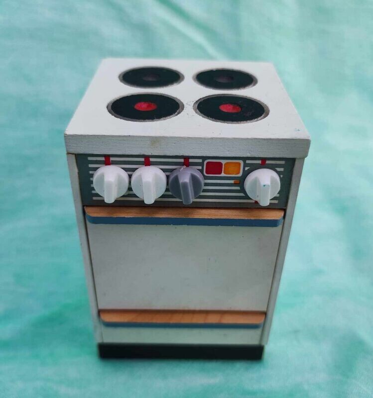 Vintage Puppenstuben Kochherd. Dekoartikel Vintage Puppenstuben Kochherd. Dekoartikel